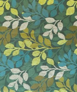 Saum & Viebahn Belvedere Classic Yellow 140 yellow and green leaf pattern