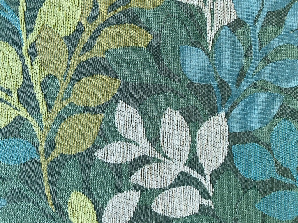 Saum & Viebahn Belvedere Classic Yellow 140 yellow and green leaf pattern