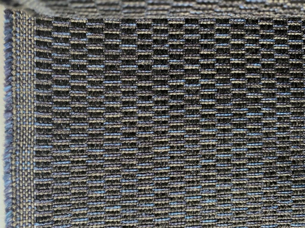 De Ploeg Cane blue, grey, black pattern