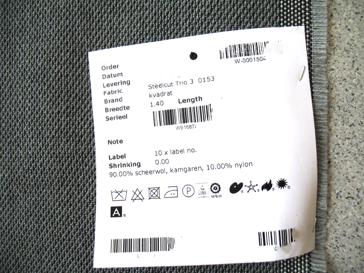 Kvadrat Steelcut Trio 3 153 grey black