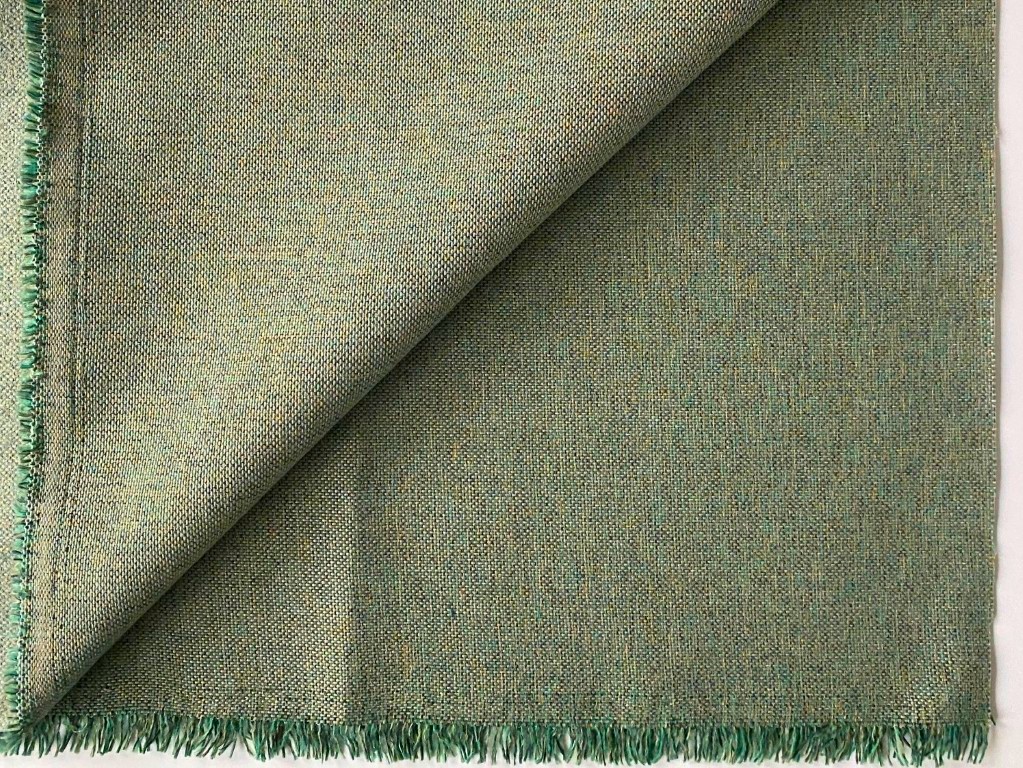 Green beige upholstery fabric