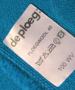 De Ploeg Ploegwool 40 bright blue with logo