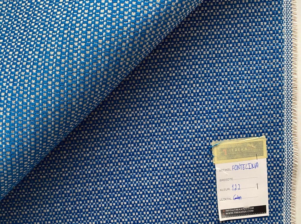 Trekatex Fontelina 122 blue beige white OUTDOOR