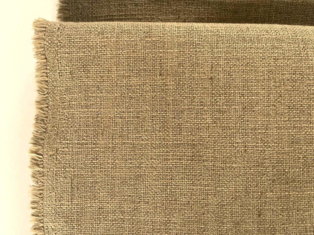 Green-beige linen look