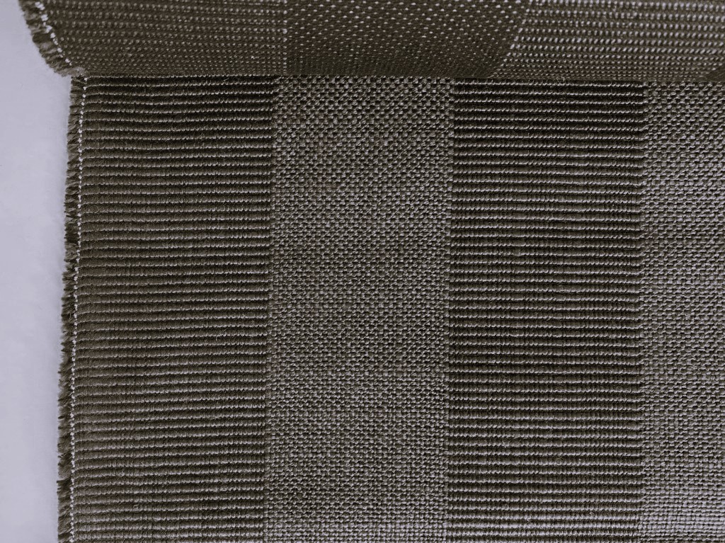 Upholstery fabric vertical stripes brown-grey black
