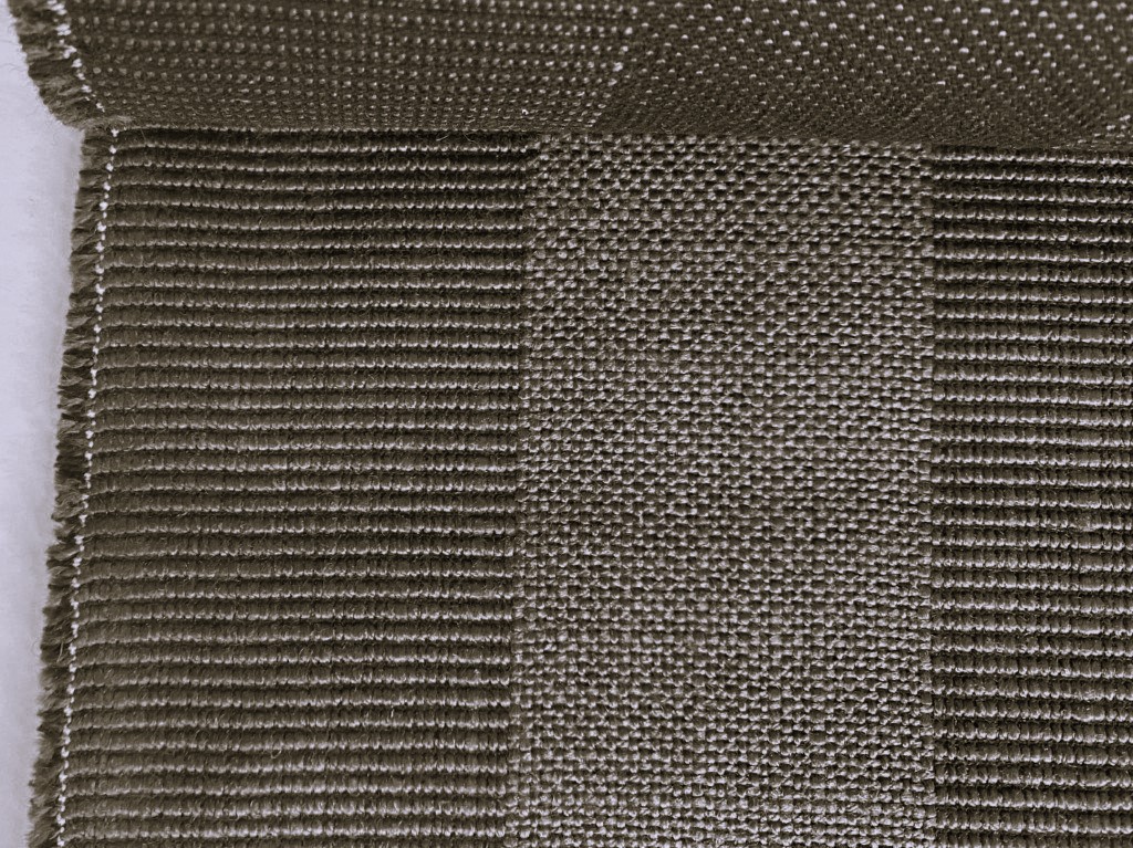 Upholstery fabric vertical stripes brown-grey black