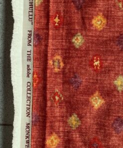 Monkwell Chullu ochre orange green yellow patterned upholstery fabric