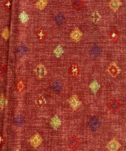Monkwell Chullu ochre orange green yellow patterned upholstery fabric