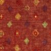 Monkwell Chullu ochre orange green yellow patterned upholstery fabric