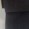 Black corduroy upholstery fabric