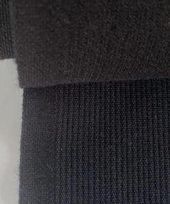 Black corduroy upholstery fabric