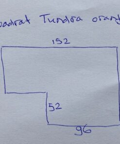 Kvadrat Tundra orange and black remnant A