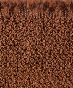 furniture fabric Jupiter burnt orange bouclé