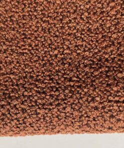 furniture fabric Jupiter burnt orange bouclé