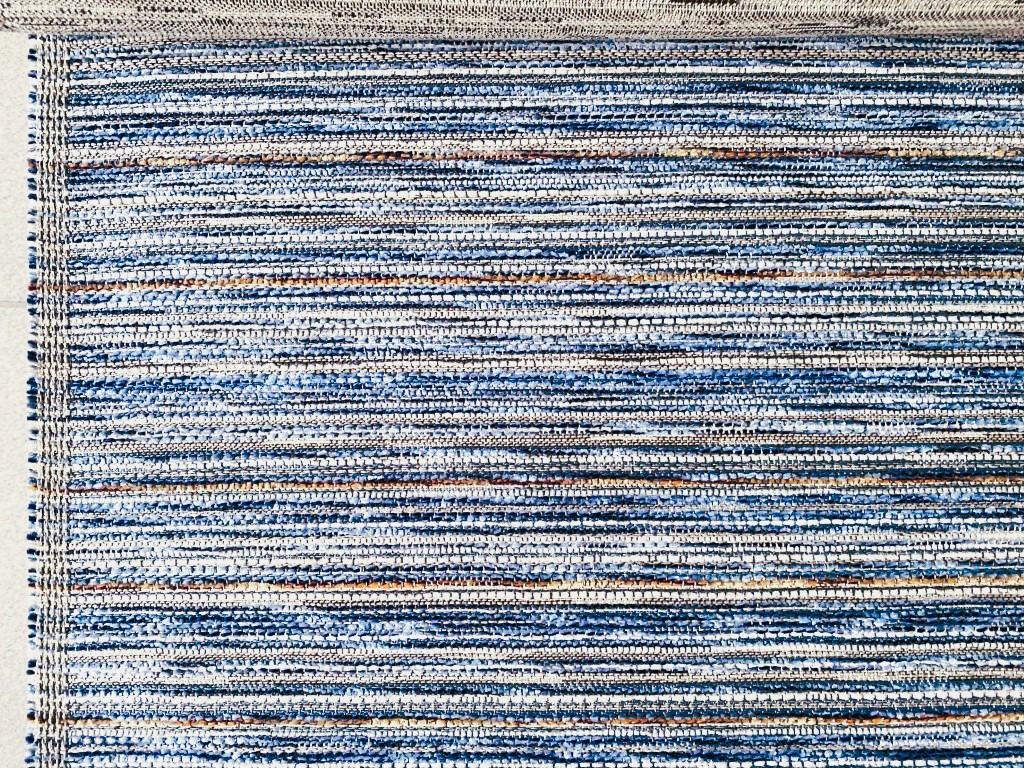 Robert Allen Sunset Blvd Batik Blue horizontal pattern